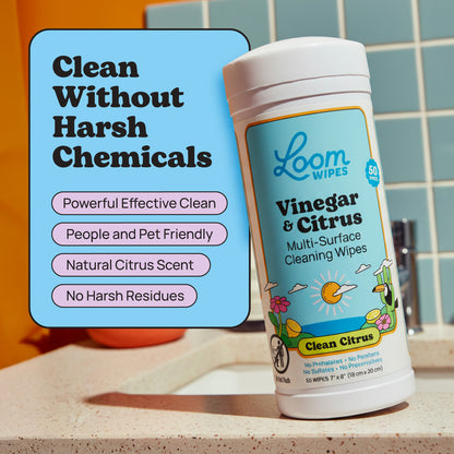 Vinegar & Citrus Cleaning Wipes