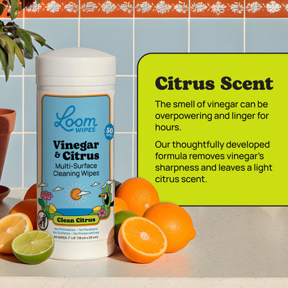 Vinegar & Citrus Cleaning Wipes