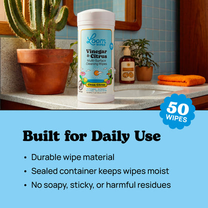 Vinegar & Citrus Cleaning Wipes